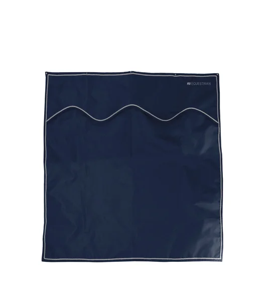 Hy Equestrian Stable Drape - Navy/Silver - 186 x 137cm