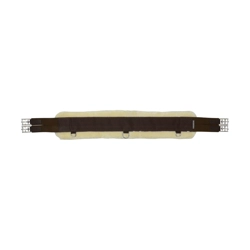Hy Equestrian Detachable Faux Fur Elasticated Girth - Natural/Brown