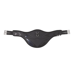 ProReaction Contoured TPU Vented Long Stud Girth by Hy Equestrian - Black