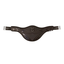 ProReaction Contoured TPU Vented Long Stud Girth by Hy Equestrian - Brown