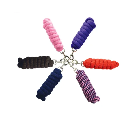 Hy Equestrian Extra Thick Extra Soft Lead Rope - Navy/Pink - 2 metres