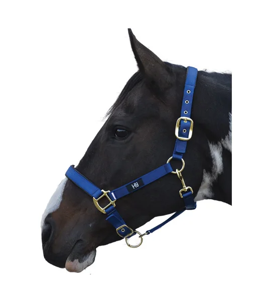 Hy Equestrian Grand Prix Head Collar - Navy