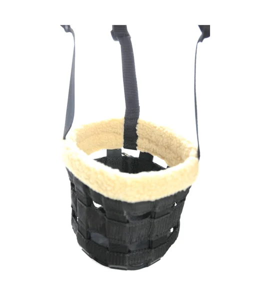 Hy Equestrian Muzzle with Fleece - Black