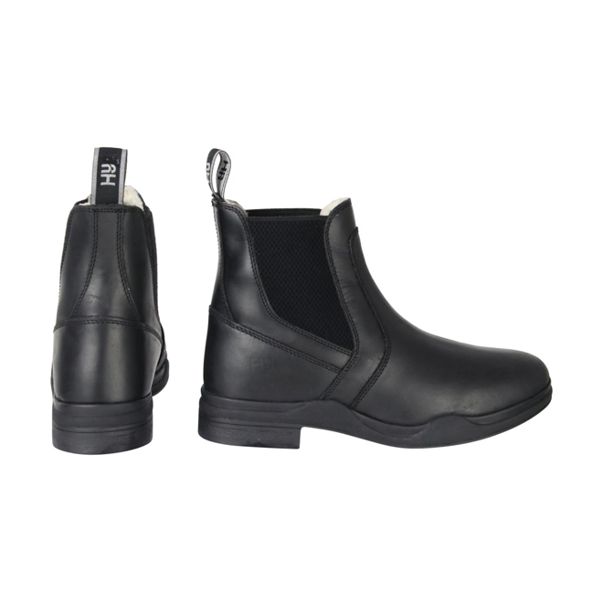 product Image for Hy Equestrian Fleece Lined Wax Leather Jodhpur Boot - Black