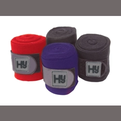 Hy Equestrian Stable Bandage - Black - 3m x 10cm