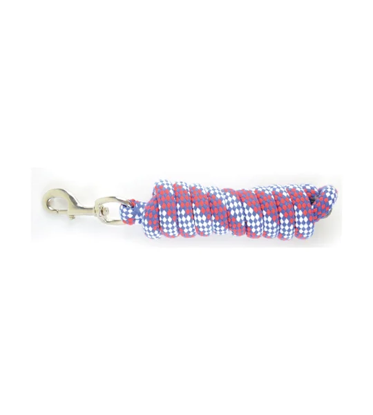 Hy Equestrian Universal Lead Rope - Red/White/Blue - 2 metres