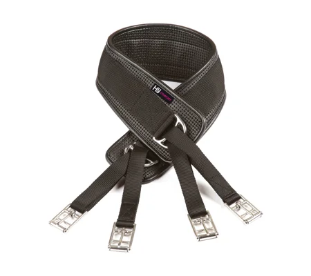 Hy Equestrian Humane Waffle Girth - Black