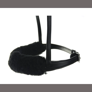 Hy Equestrian Noseband Cover - Black