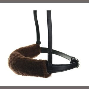 Hy Equestrian Noseband Cover - Brown
