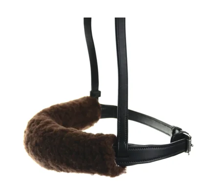 Hy Equestrian Noseband Cover - Brown