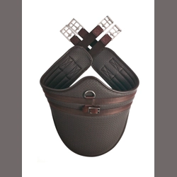 Hy Equestrian Waffle Stud Girth - long - Brown