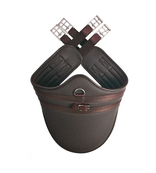 Hy Equestrian Waffle Stud Girth - long - Brown