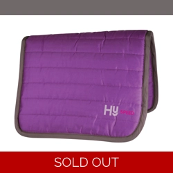 Hy Equestrian Reversible Comfort Pad - Purple/Dark Grey Trim - One Size
