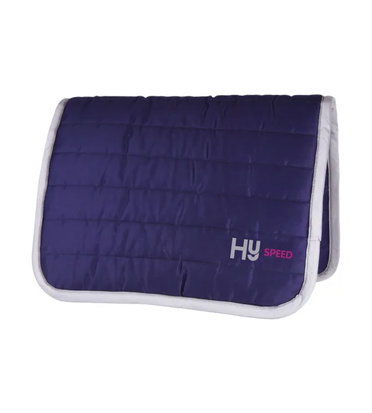 Hy Equestrian Reversible Comfort Pad - Navy/Grey Trim - One Size