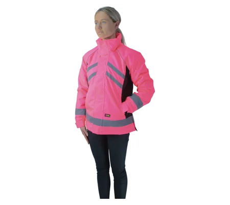 HyVIZ Waterproof Riding Jacket - Pink/Black