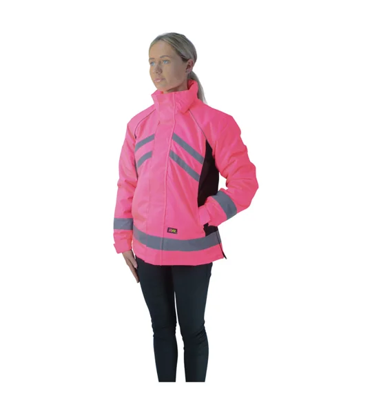 HyVIZ Waterproof Riding Jacket - Pink/Black