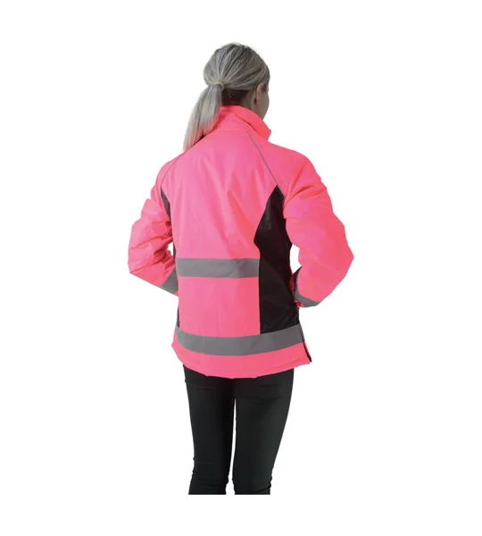 HyVIZ Waterproof Riding Jacket - Pink/Black