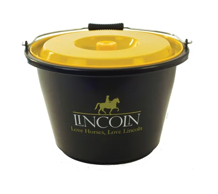 Lincoln Bucket with Lid - Black/Yellow Lid - 18 litre
