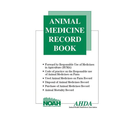 Animal Medicine Record Book