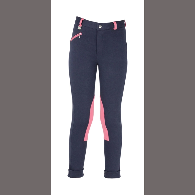 product Image for Hy Equestrian Belton Children's Jodhpurs - Navy/Pink