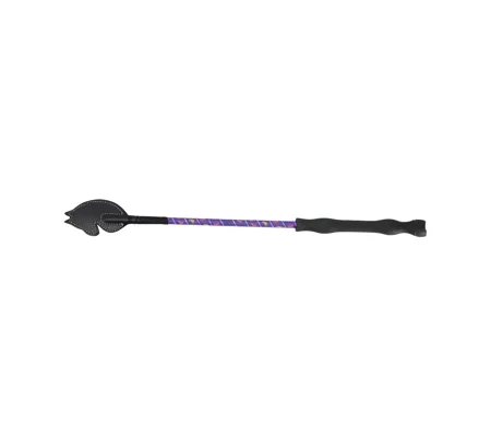 Hy Equestrian Little Rider's Whip - Purple/Silver/Yellow, Pink & Black Horses - 45cm