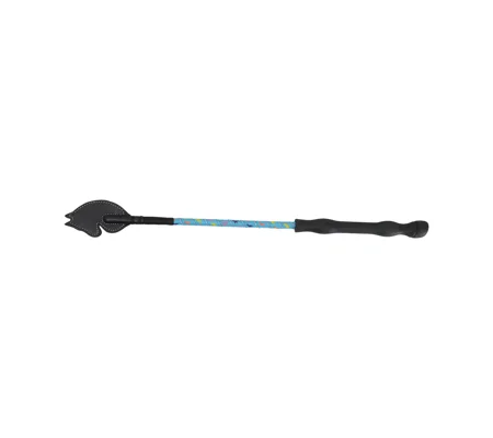 Hy Equestrian Little Rider's Whip - Blue/Silver/Yellow, Pink & Orange Horses - 45cm
