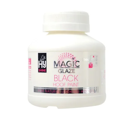 Hy Equestrian Magic Glaze Hoof Paint - Black - 250ml