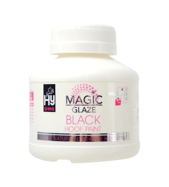 Hy Equestrian Magic Glaze Hoof Paint - Black - 250ml