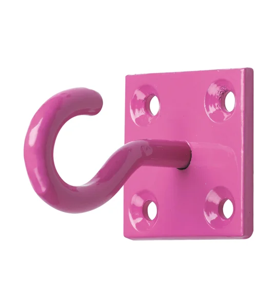 Perry Equestrian Chain Hook on Plate - (Pack of 2) - 6 colours
