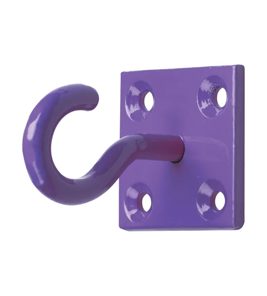 Perry Equestrian Chain Hook on Plate - (Pack of 2) - 6 colours