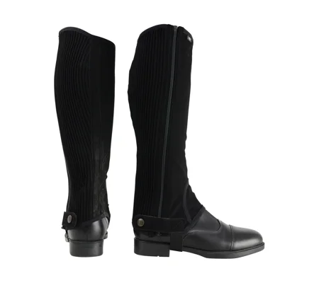 Hy Equestrian Children's Synthetic Nubuck Chaps - Black