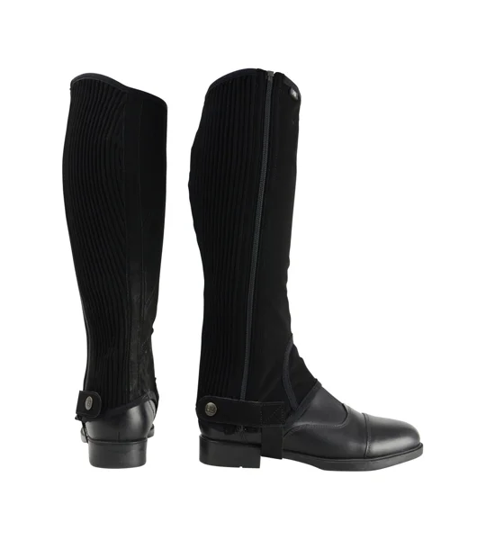Hy Equestrian Children's Synthetic Nubuck Chaps - Black
