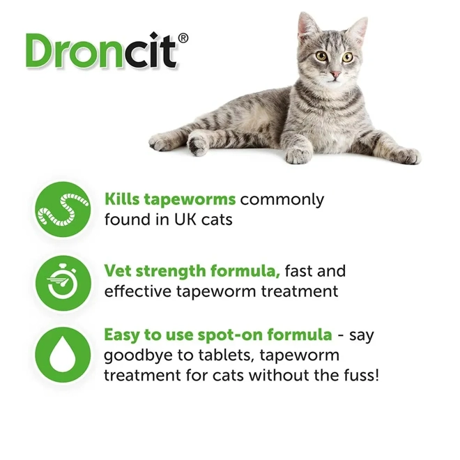 Additional Image for Droncit Spot-On 4 x tubes
