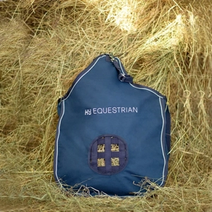 Hy Equestrian Hay Bag  Navy/Grey