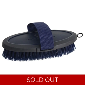 Coldstream Faux Leather Body Brush 18.3 x 9cm Navy/Black