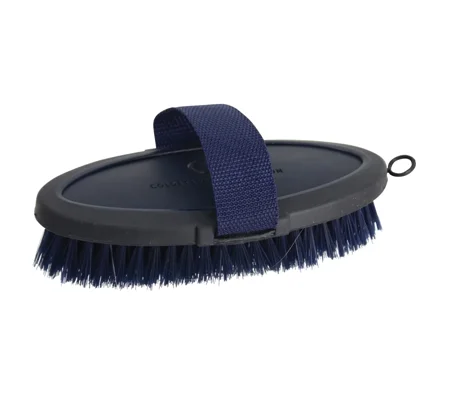 Coldstream Faux Leather Body Brush 18.3 x 9cm Navy/Black