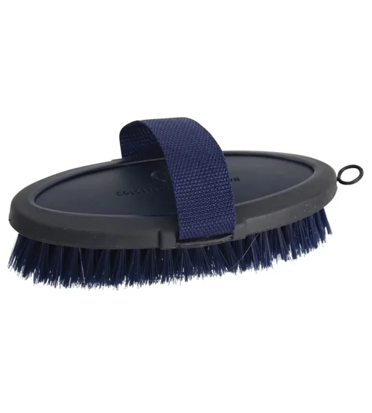 Coldstream Faux Leather Body Brush 18.3 x 9cm Navy/Black
