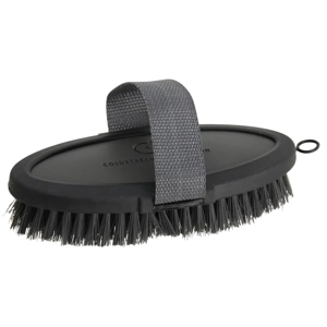 Coldstream Faux Leather Body Brush 18.3 x 9cm Charcoal/Black