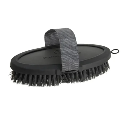 Coldstream Faux Leather Body Brush 18.3 x 9cm Charcoal/Black