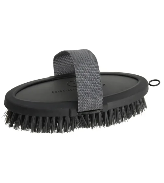 Coldstream Faux Leather Body Brush 18.3 x 9cm Charcoal/Black