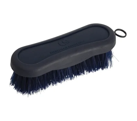 Coldstream Faux Leather Face Brush 12.8 x 4.3cm Navy/Black