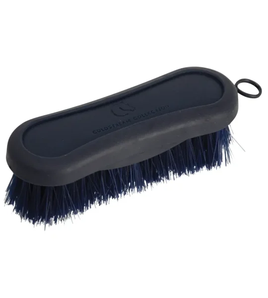 Coldstream Faux Leather Face Brush 12.8 x 4.3cm Navy/Black