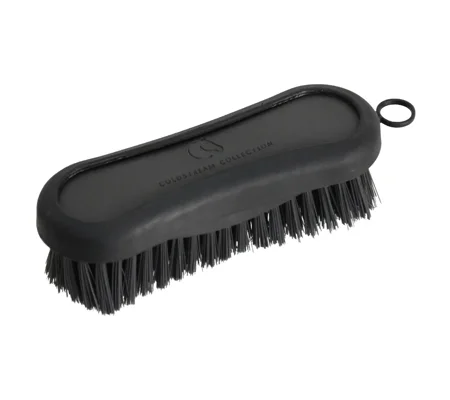 Coldstream Faux Leather Face Brush 12.8 x 4.3cm Charcoal/Black