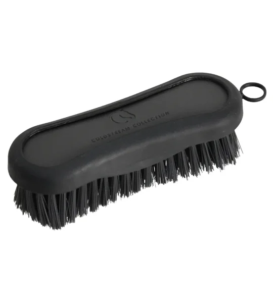 Coldstream Faux Leather Face Brush 12.8 x 4.3cm Charcoal/Black