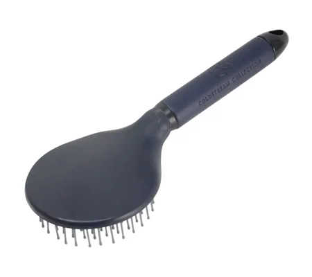 Coldstream Faux Leather Mane and Tail Brush 25cm Navy/Black