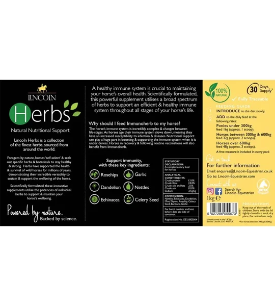 Lincoln Herbs Immunoherb - 1kg
