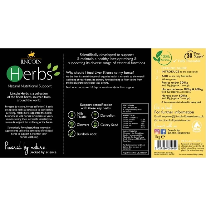 Additional Image for Lincoln Herbs Liver Klense - 1kg