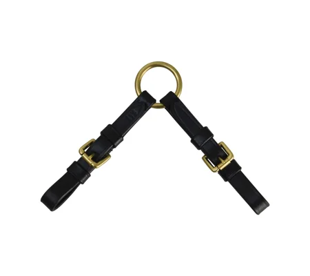 Hy Equestrian Leather Coupling - Black - One Size
