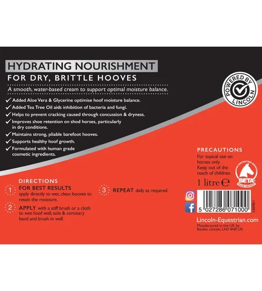 Lincoln Hydra Hoof - Black - 1 litre