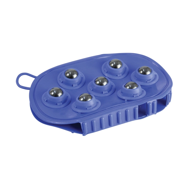 Additional Image for Hy Equestrian Rubber Massage Mitt - Blue - One Size